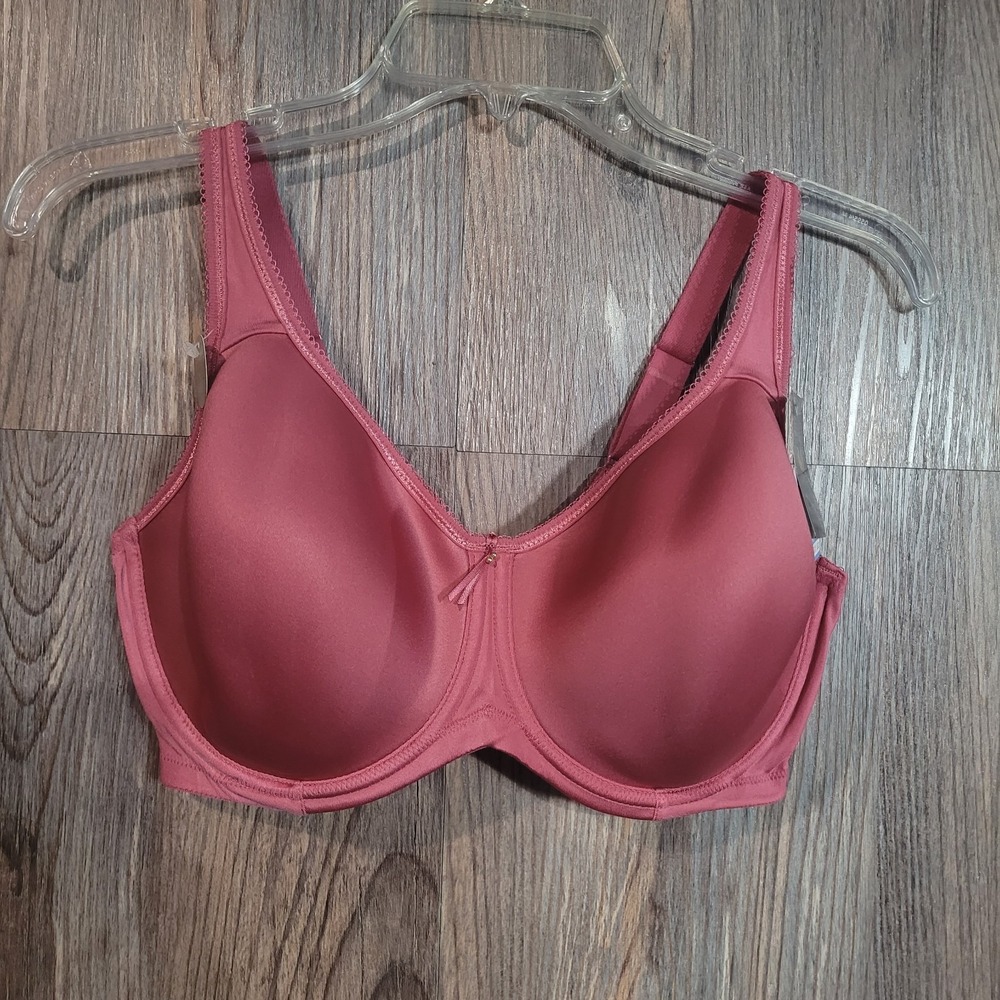 Wacoal Basic Beauty Spacer Underwire T-Shirt Bra 36DDD Pink Mauve Lightly Padded